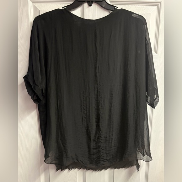 Tina Stephens Designer Silk/Viscose Blend Vintage Layered Blouse Size One Size - Picture 4 of 4